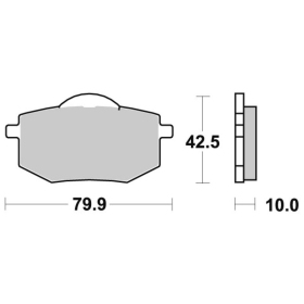 Sbs Brakepads 616HF Ceramic YAMAHA XV VIRAGO