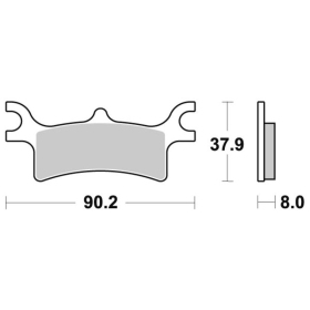 Sbs Brakepads 787ATS Sintered POLARIS