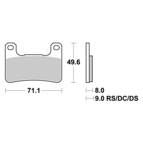 Sbs stabdžių trinkelės 806DS-1 Dual Sinter KAWASAKI / SUZUKI