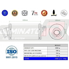 Duslintuvo kompl. DOMINATOR GP1 SUZUKI GSX 1200 INAZUMA