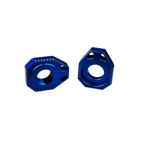 SCAR Axle Blocks Husqvarna FC, FE, FX, TC/ KTM SX, SX-F, SMR 125/450cc 13-22 Blue