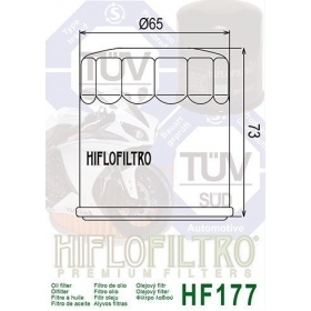 Oil filter HIFLO HF177 BUELL BLAST/ FIREBOLT/ LIGHTNING/ ULYSSES 500-1200cc 2002-2010
