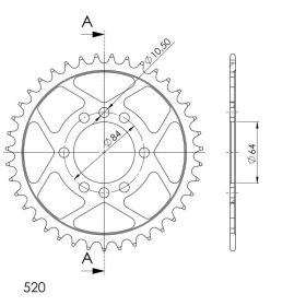 Supersprox Rear sprocket 1826.39 39t