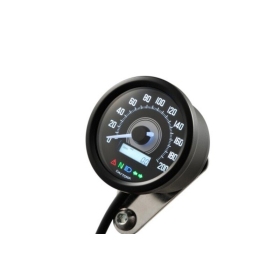 DAYTONA Velona 60 Speedometer 200 km/h/mph incl. Control Lights - White LED