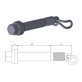 Moto-Master Brake pad pin Husqvarna/ Ktm