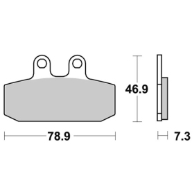 Sbs Brakepads 588HF Ceramic APRILIA / CAGIVA / HONDA / MOTO GUZZI