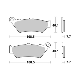 Sbs Brakepads 674LS Sintered BMW / DUCATI / MOTO GUZZI / TRIUMPH / VICTORY