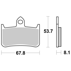  Sbs Brakepads 622DC Dual Carbon HONDA