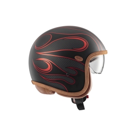 Premier Helmets Vintage Platinum ED. Carbon FR Red Chromed BM