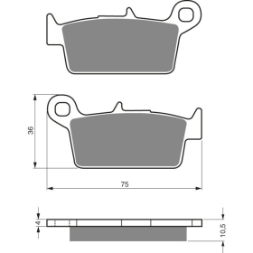 GOLDFREN Brake Pads 003 S33 Gas Gas / Honda / Kawasaki / Suzuki / TM Racing / Yamaha