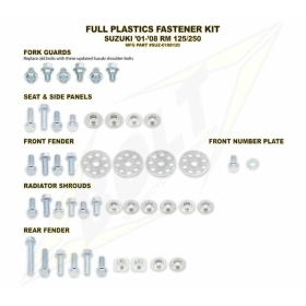 Complete set of Bolt plastic screws for Suzuki RM125/250