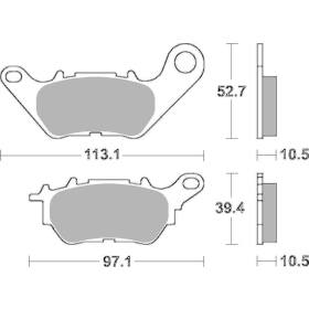  Sbs Brakepads 932RQ Carbon Tech YAMAHA