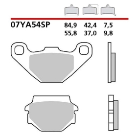 Brembo Brakepads Sintered Rear Road APRILIA / KAWASAKI 