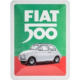  Metal tin sign FIAT 500 15x20