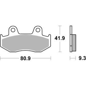  Sbs Brakepads 945RSI Racing Sintered KYMCO 