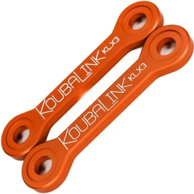 KOUBALINK pažeminimo rinkinys (25,4-31,8mm) oranžinis KAWASAKI KLX 250-300cc 1994-2003