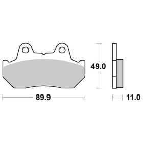 Sbs Brakepads 542LS Sintered HONDA