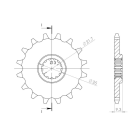 Supersprox / JT Front sprocket 1539.14 14t