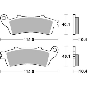 Sbs Brakepads 880LS Sintered HONDA GL GOLDWING