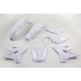 UFO Plastic Kit White Yamaha YZ125/250