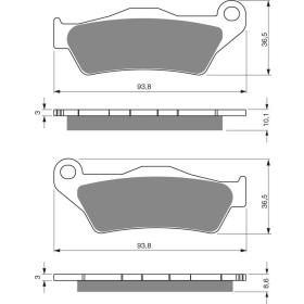 GOLDFREN Brake Pads 292 S3 BMW