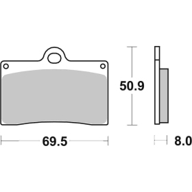 Sbs Brakepads 566DCC Classic Road Race HONDA