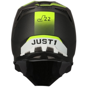 Helmet Just1 J-22 C Junior Adrenaline Black/Fluo Yellow/Carbon Matt 