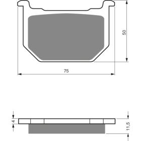 GOLDFREN Brake Pads 075 AD Suzuki