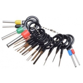 Wire Terminal Removal Tool Needle Ejector Kit / Electrical Wiring Crimp Connector Pin Kit MaxTuned 18pcs