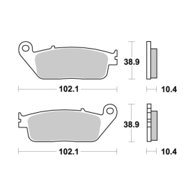 Sbs Brakepads 654LS Sintered HONDA / YAMAHA