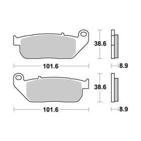 Sbs Brakepads 807HS Sintered HARLEY-DAVIDSON