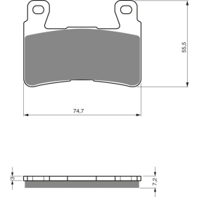 GOLDFREN Brake Pads 134 S3 Honda / Hoysung