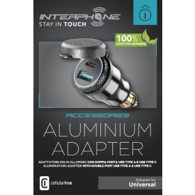 Interphone Din adapteris - 2 USB lizdų jungtimi