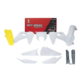 RACETECH Plastic Kit HUSQVARNA FE/ TE 150/450 2020-2023 White/ Grey/ Yellow