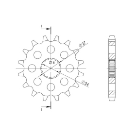 Supersprox Front sprocket 423.17