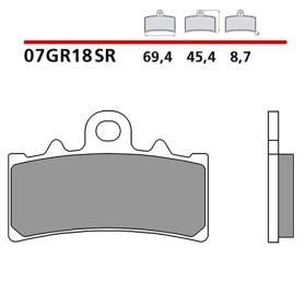 Brembo Brakepads Carbon-Ceramic Racing Front BMW / KTM