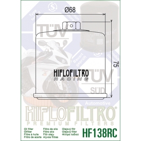Oil filter HIFLO HF138RC APRILIA/ ARCTIC CAT/ CAGIVA/ KAWASAKI/ KYMCO/ SUZUKI 250-1800cc 1987-2021