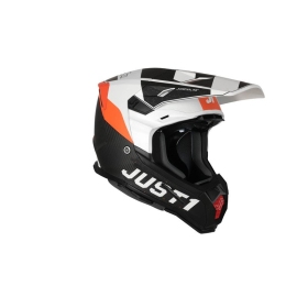 Helmet Just1 J22 C Adrenaline Orange/White/Carbon Matt 