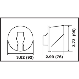 Perf anods Trim Tab Yamaha F80-F130 / 100-200HP 2-Stroke