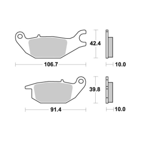 Sbs Brakepads 784HF Ceramic HONDA