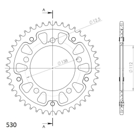 Supersprox Stealth Rear sprocket Red 44t