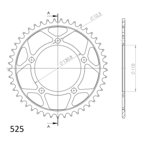 Supersprox Rear sprocket 7.45 45t