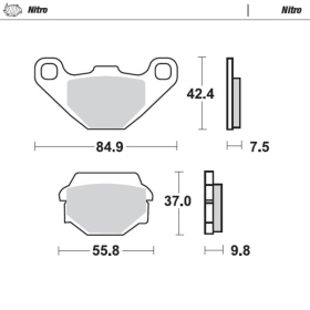 Moto-Master Brakepads Husaberg/ Husqvarna/ Kawasaki