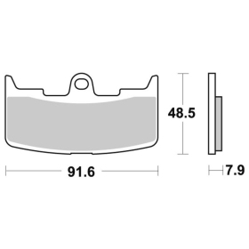 Sbs Brakepads 795HS Sintered BUELL