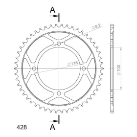 Supersprox Rear sprocket 462.51