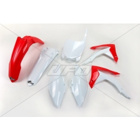 UFO Plastic Kit White Honda CRF250R/CRF450R 13-17