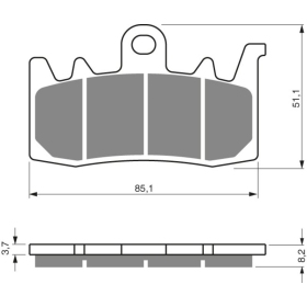 GOLDFREN Brake Pads 328 S3 Aprilia / Bmw / Ducati / Kawasaki / MV Agusta / Triumph