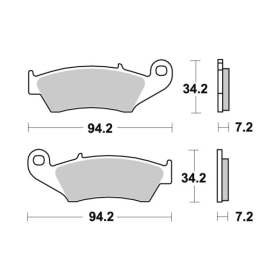 Sbs Brakepads 694CS Carbon Silver APRILIA / GAS GAS / HONDA / KAWASAKI / SUZUKI / YAMAHA