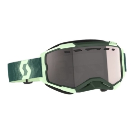 Scott Goggle Fury Snow Cross dark green/mint green / enhancer silver chrome