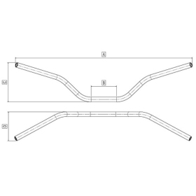 Universalus vairas aliuminis 784 mm TOMMASELLI 